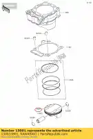 130010801, Kawasaki, 01 zuigermotor kawasaki kx450 450 , Nieuw