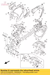 yamaha 22C215230000 placa 1 - Lado inferior