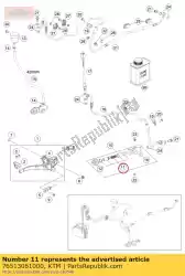 Aquí puede pedir kit de reparacion piston 13mm de KTM , con el número de pieza 76513061000: