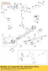 ktm 76513061000 kit de reparacion piston 13mm - Lado inferior