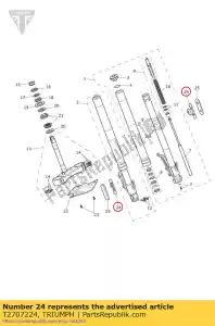 triumph T2707224 beugel voor reflector - Onderkant