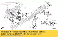 45125K0AE11, Honda, tubo compr. un, fr. freno honda cbf300ra 300 , Nuovo