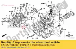 Aqui você pode pedir o junta, tampa da cabeça do cilindro em Honda , com o número da peça 12315HN8000: