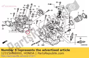 Honda 12315HN8000 pakking, cilinderkop cov - Onderkant