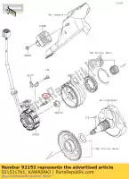 921531761, Kawasaki, bullone, presa, 4x22 klx450a8f kawasaki  klx 450 2008 2009 2010 2011 2012 2013 2014 2015 2016 2017 2018 2019 2020 2021, Nuovo