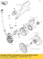 Qui puoi ordinare bullone, presa, 4x22 klx450a8f da Kawasaki , con numero parte 921531761: