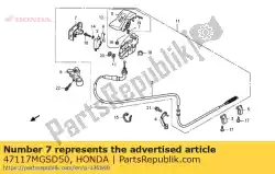 Aquí puede pedir cubierta, titular de Honda , con el número de pieza 47117MGSD50: