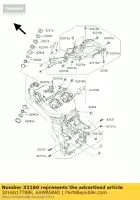 3216017788F, Kawasaki, frame-comp, al, rr, f.s. kawasaki zx12r ninja b a zx 12r 1200 , Nouveau