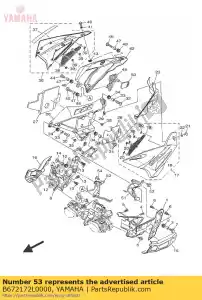 yamaha B672172L0000 beugel 2 - Onderkant