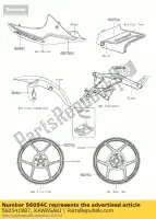 560541887, Kawasaki, marca, cubierta, er-6n er650egf kawasaki er-6n 650 2016, Nuevo