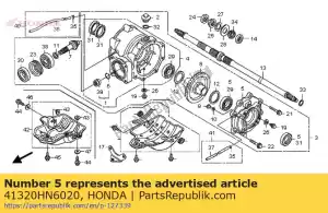 Honda 41320HN6020 cover set,gearcas - Bottom side