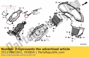 honda 35121MKCA01 key blank - Bottom side