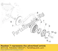 847118, Piaggio Group, Conjunto de media polea .. conducción aprilia gilera  gp mana na srv zapm55103, zd4m55104, zapm55104 zd4rc000, zd4rca00, zd4rc001, zd4rcc00 zd4rcb00, zd4rcc01, zd4rce00 800 850 2007 2008 2009 2010 2011 2012 2016 2017 2018 2019, Nuevo