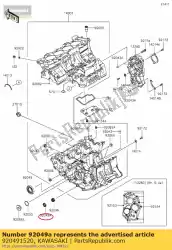 Here you can order the seal-oil,tc14245 from Kawasaki, with part number 920491520: