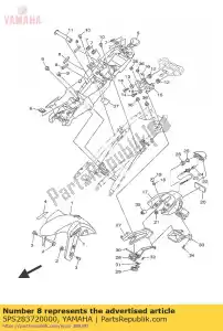 yamaha 5PS283720000 demper - Onderkant