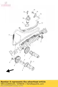 yamaha 5RU122800100 decompressie assy - Onderkant