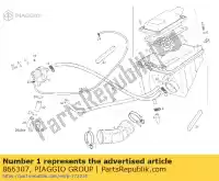 866307, Piaggio Group, cto.caja filtro gpr125 09 derbi cafe gpr mulhacen mulhacen cafe senda terra terra adventure e terra e zdpka 125 2007 2008 2009 2010 2013 2016, Nieuw