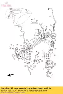 yamaha 1D7243161000 tubo 6 - Lado inferior
