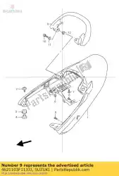 Ici, vous pouvez commander le poignée, passager auprès de Suzuki , avec le numéro de pièce 4621103F1133J: