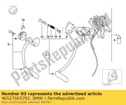 Qui puoi ordinare leva manuale, lunga da BMW , con numero parte 46527665792: