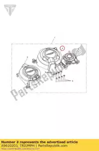 triumph A9610203 cover protector clutch - Bottom side