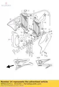 suzuki 0940222511 clamp - Bottom side