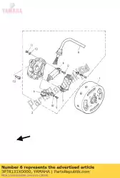 Ici, vous pouvez commander le cordon assy auprès de Yamaha , avec le numéro de pièce 3PT8131X0000: