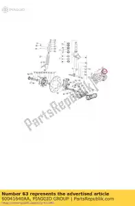 Piaggio Group 60041640AA neumático - Lado inferior