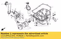 11210MGZJ00, Honda, casserole, huile honda cb cbr 500 2013, Nouveau