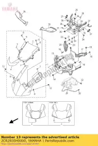 yamaha 2CR2835H0000 corpo, frente superior 2 - Lado inferior