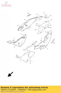 yamaha 5WXF173100P1 cubierta, lado 3 dpbmc - Lado inferior