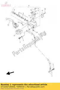 yamaha 5TJ258728000 tubo flessibile, freno 1 - Il fondo