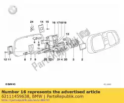 Qui puoi ordinare simbolo di controllo - gruen da BMW , con numero parte 62111459638: