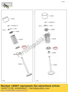 kawasaki 160071228 asiento-resorte zr1000-a1 - Lado inferior