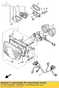 Yamaha 3TJ845260000 schroef - Onderkant