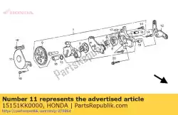 Here you can order the no description available at the moment from Honda, with part number 15151KK0000: