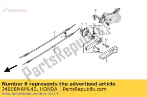 Honda 24808MAML40 pino, barra reversa - Lado inferior