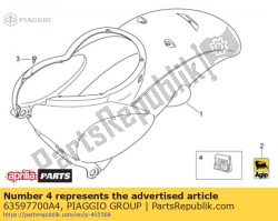 Aprilia 63597700A4, Ensemble de décalcomanies, OEM: Aprilia 63597700A4