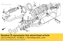 Here you can order the cover,exh pipe from Honda, with part number 18321HN2A20: