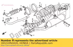 Honda 18321HN2A20 cover,exh pipe - Bottom side