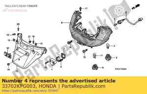 Honda 33702KFG003 objectif, licence - La partie au fond