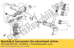 Ici, vous pouvez commander le rester, peigne sw. Sub auprès de Honda , avec le numéro de pièce 50164KSVJ00: