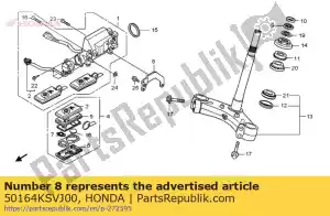 Honda 50164KSVJ00 ficar, pente sw.sub - Lado inferior