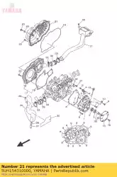 Qui puoi ordinare coperchio, carter 3 da Yamaha , con numero parte 5UH154310000: