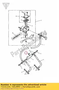 triumph T3331234 screw, torx, p/h, m6*1*20, slv - Bottom side