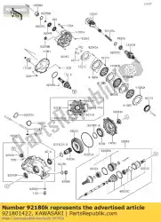 Here you can order the shim,55x64x1. 20 kvf650-a1 from Kawasaki, with part number 921801422: