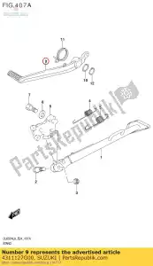 suzuki 4311127G00 peda?, hamulec - Dół