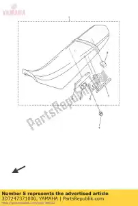 yamaha 3D7247371000 amortecedor, assento - Lado inferior