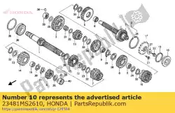 Aqui você pode pedir o nenhuma descrição disponível no momento em Honda , com o número da peça 23481MS2610: