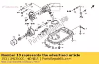 15311MCS000, Honda, tuyau a, chemin d'huile honda st pan european a  st1300 st1300a 1300 , Nouveau